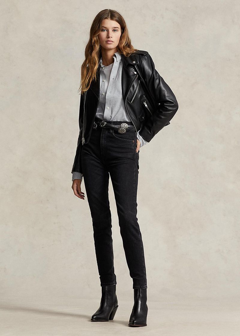 Jeansy Polo Ralph Lauren Damska Czarne High-Rise Skinny 845167-KVG